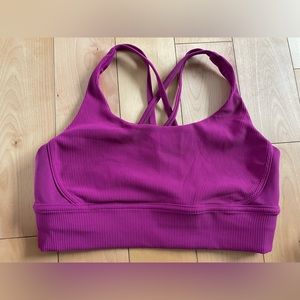 Lululemon Size 12 Sports Bra Magenta EUC
